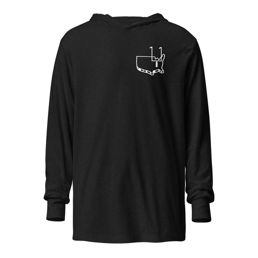 The "Caddie" Hollow Hooded Long-Sleeve